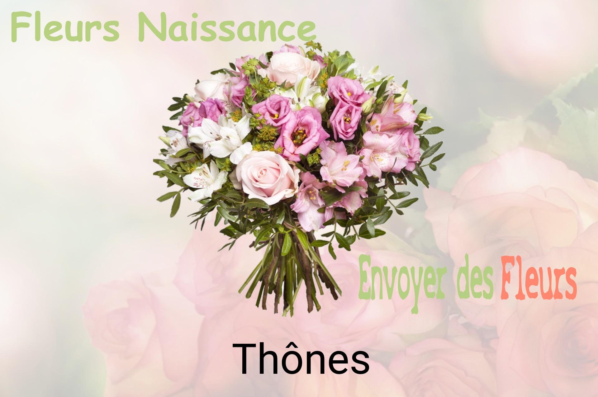 Bouquet de fleurs de naissance livré à Thônes